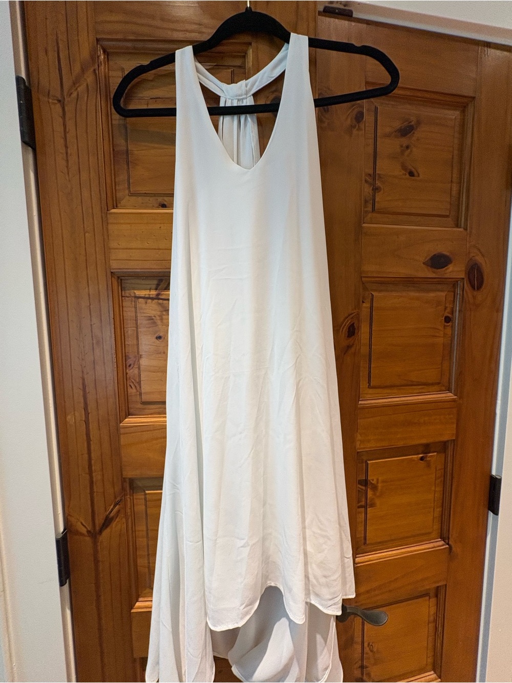Tula White High-Low Sleeveless Dress
